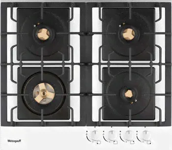 Газовая варочная поверхность Weissgauff HGG 6445 WH Volcano Burner белый-0